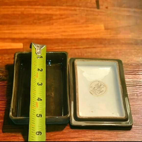 Vintage Moorcroft Hibiscus England Pottery Smoke Set - Picture 7 of 7